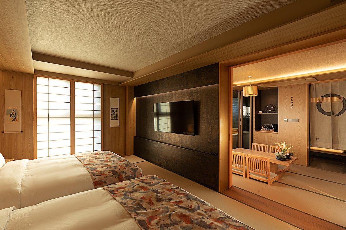 소라노 하나 (2인 카이세키 석식 + 일본식 조식 포함) - 호시카게 료칸 호텔