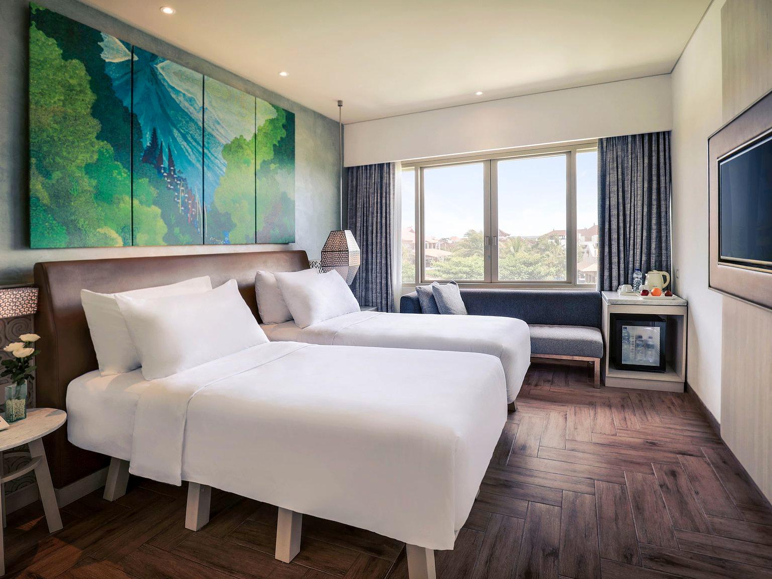 Deluxe Ocean View Twin Beds (Up to 2 Adults and 1 Child) - Mercure Kuta Bali
