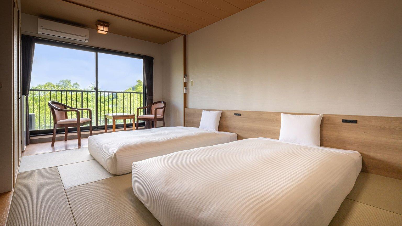 Japanese-style room 10 tatami mats with 2 mattress beds(with two meals) - KAMENOI HOTEL OKUNIKKO