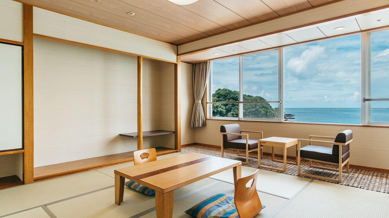 Japanese-style room 8 tatami mats (dinner and breakfast included) - KAMENOI HOTEL KII-TANABE