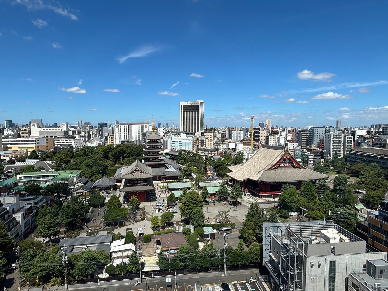 An Unexpected View of Senso-ji Temple from Above