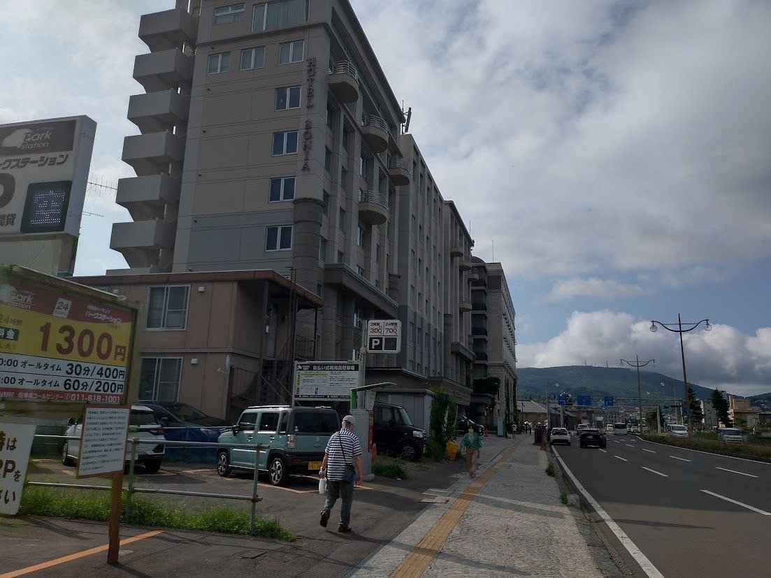 오타루 운하 근처의 호텔