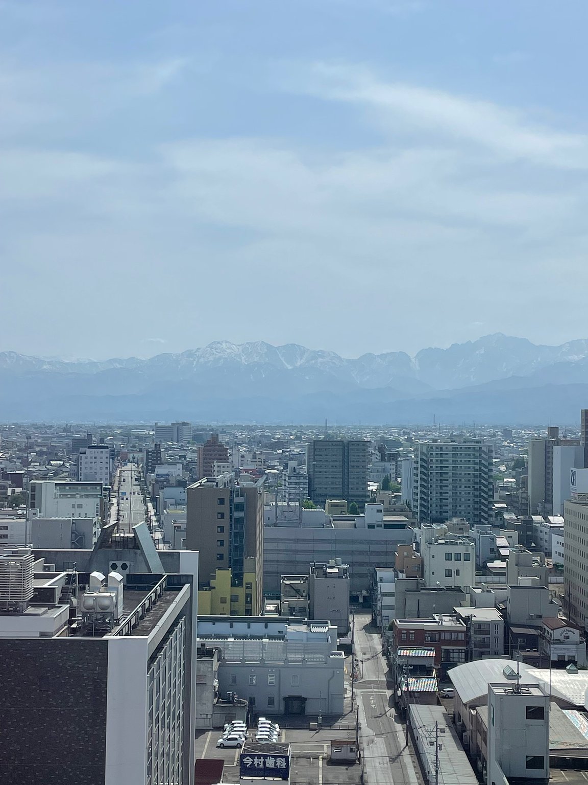 다테야마 산맥이 한눈에 보이는 호텔