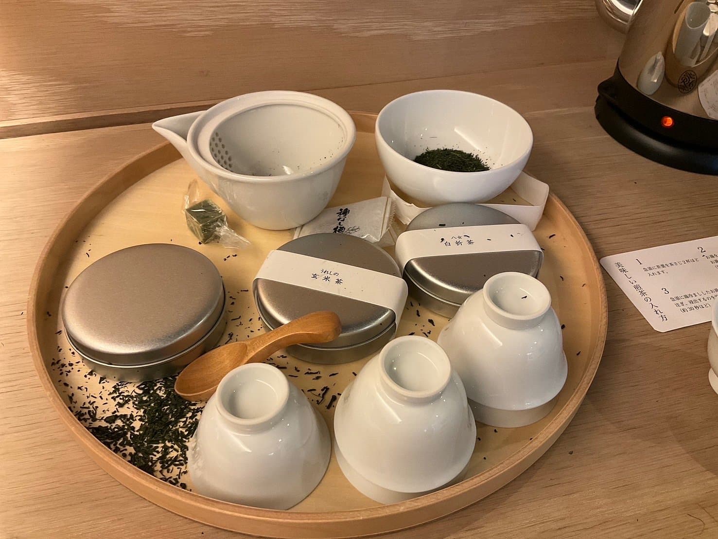 A Delightful Meal and Tea in the Room