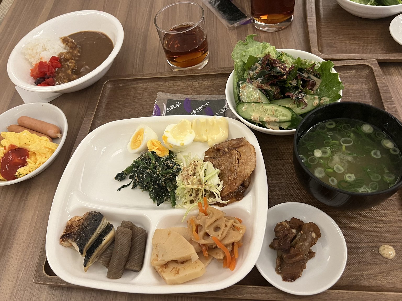 The breakfast was too delicious!