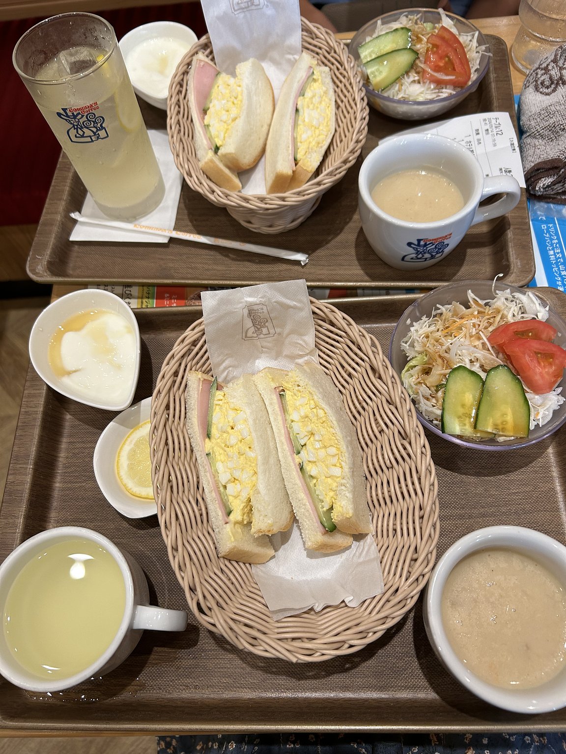 Breakfast at Komeda Coffee