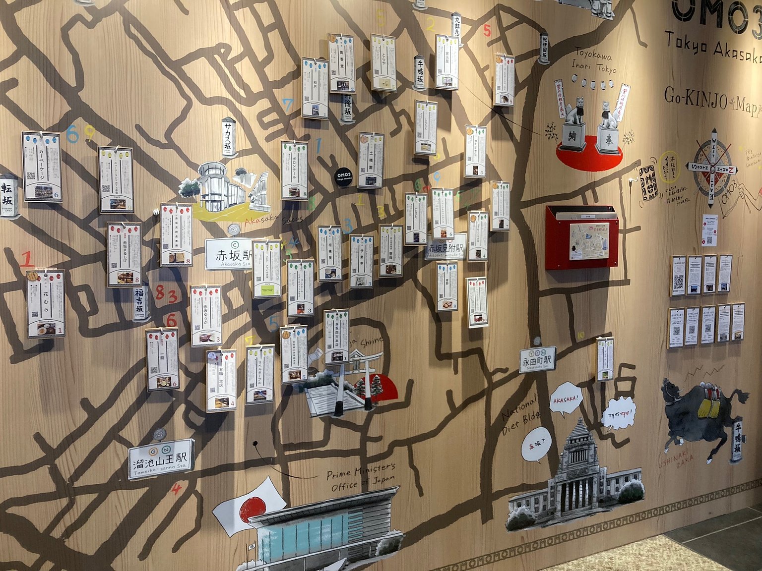 晚上在赤坂的街道上用餐計劃看起來很有趣！