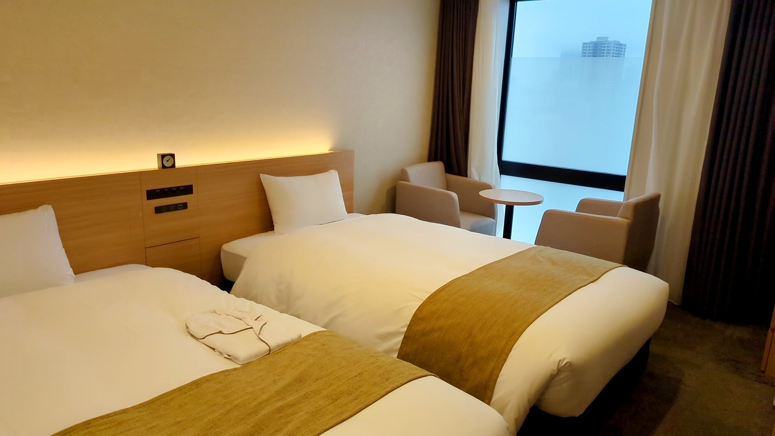 Relaxing in a Spacious Bathtub After Playing at the Railway Museum