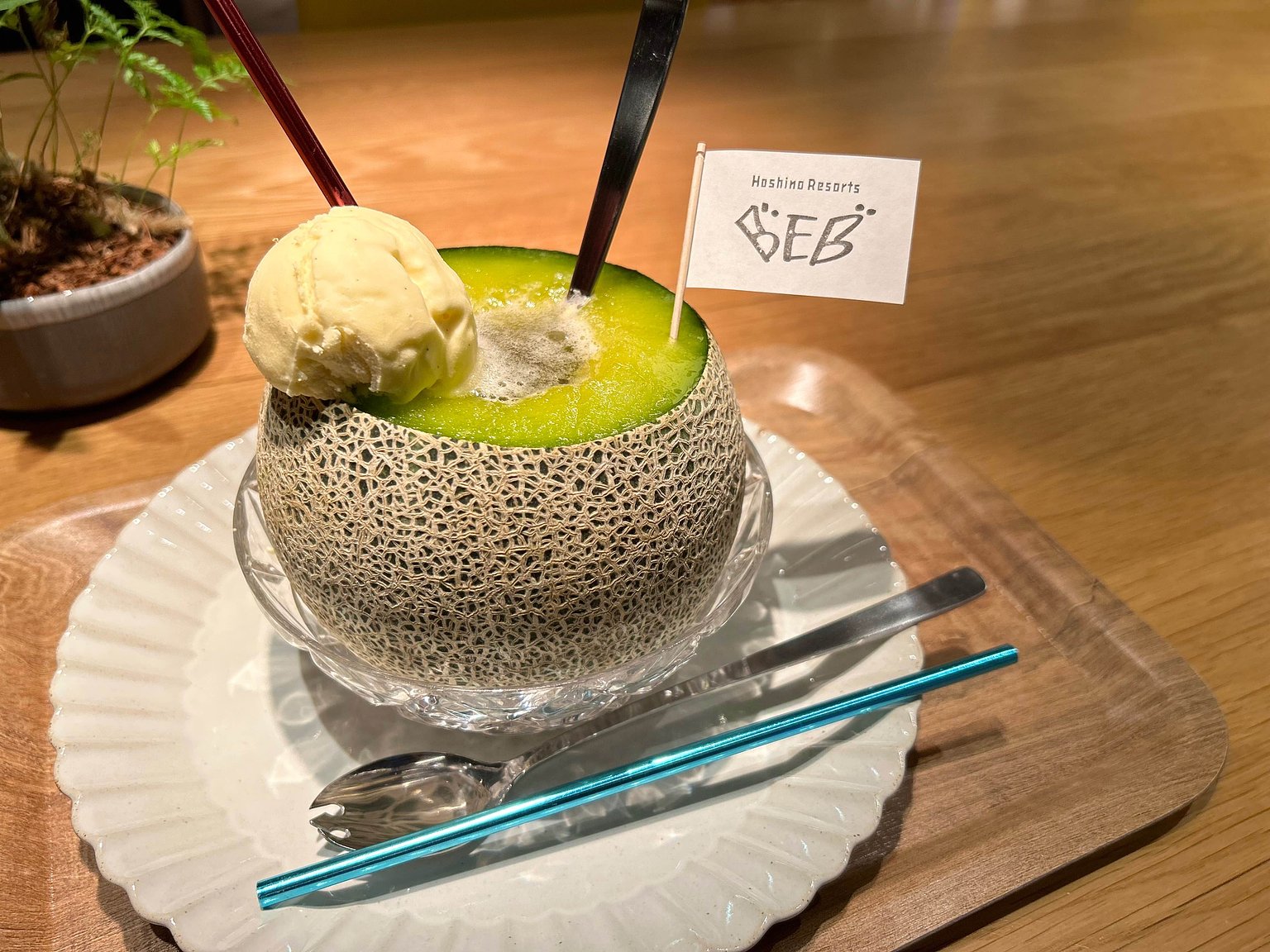 The Ultimate Cost-Performance Hoshino Resort: 24-Hour Open Cafe with Whole Melon Cream Soda!