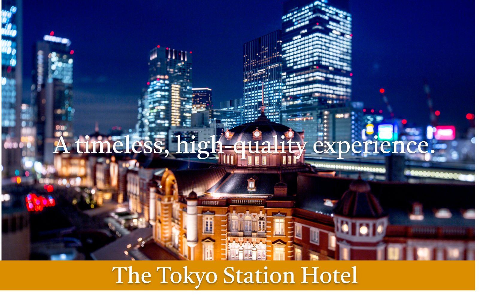 [A hotel that become the purpose of your trip.]  Traditions come alive at OMOTENASHI-THE TOKYO STATION HOTEL
