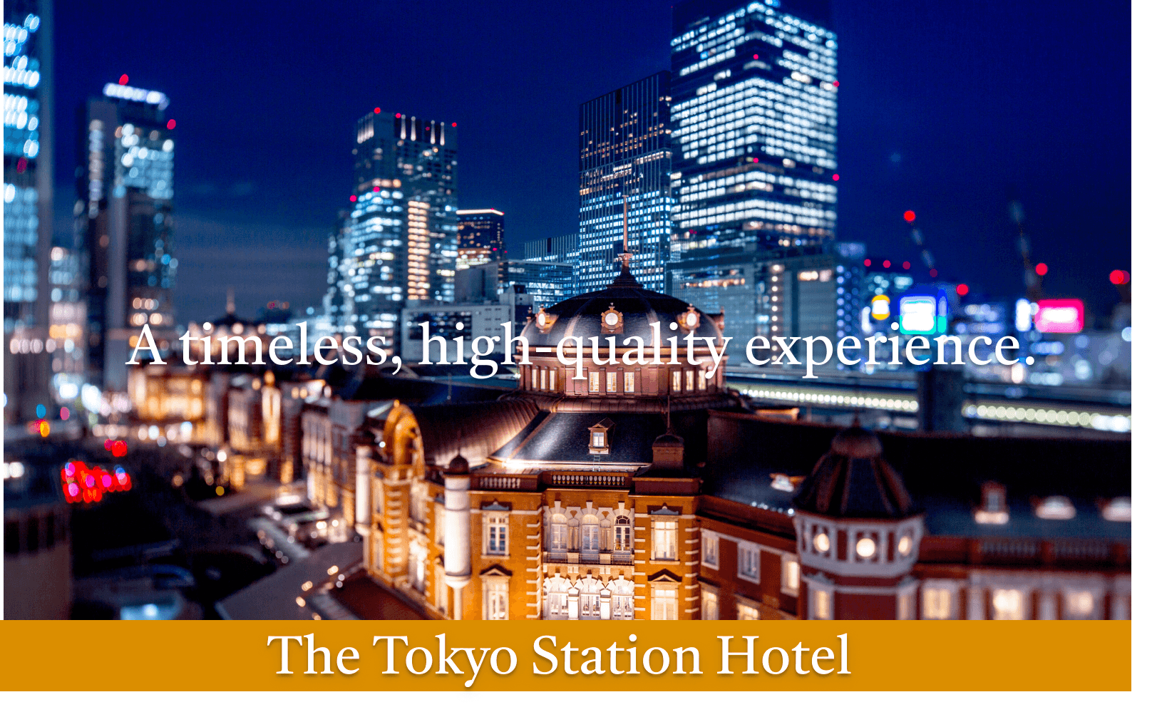 [A hotel that become the purpose of your trip.]  Traditions come alive at OMOTENASHI-THE TOKYO STATION HOTEL