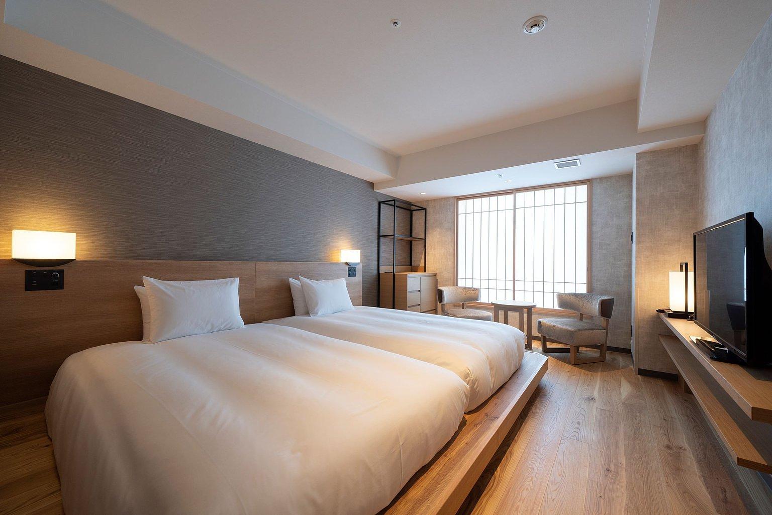 Wood Flat Twin（Promotion: make reservation 4/25-6/27） - 梅小路 Potel 京都* Special offer available booking until 6/27 